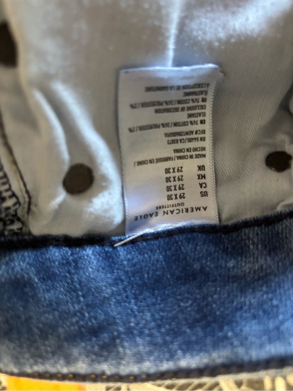 American Eagle Light Blue Denim Jeans - Picture 6 of 8
